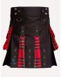 Black Box Plaited Utility Fashion Kilt for Women