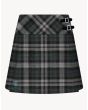 Black Scottish National Tartan Kilt For Women