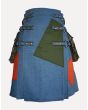 blue jean denim hybrid kilt