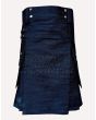 mens denim kilt