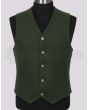 Green Tweed Kilt Waistcoat
