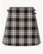 Menzies Black and White Kilt for Women