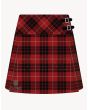 Munro Black and Red Tartan Kilt For Women
