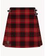 Munro Black and Red Tartan Kilt For Women