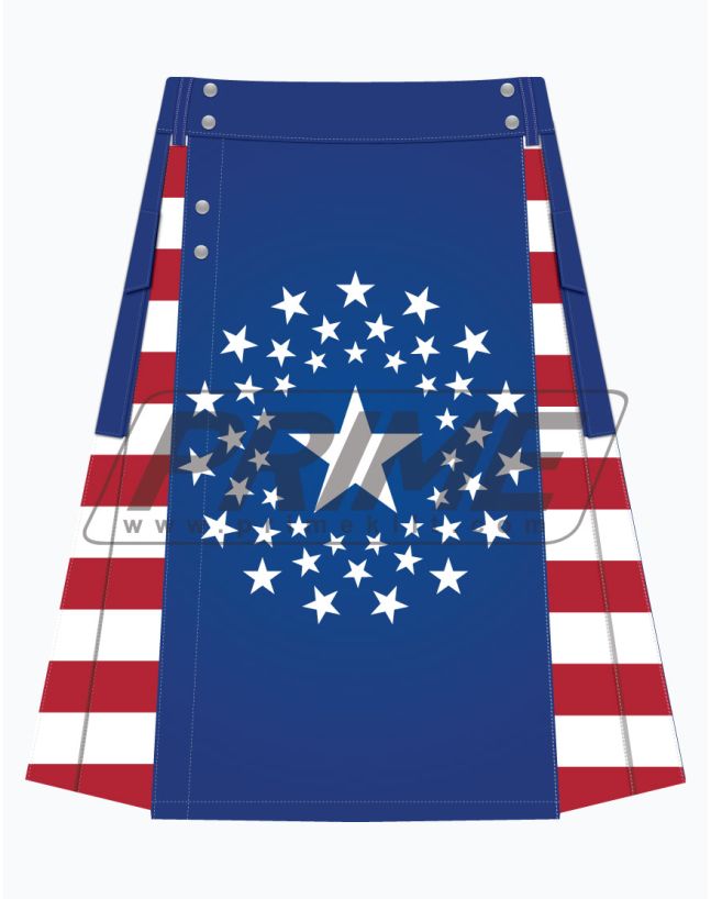 American Circled Flag Hybrid Kilt