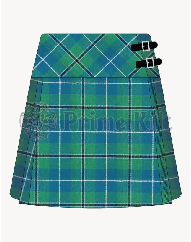 Ancient Douglas Tartan Kilt For Women