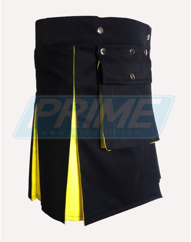 Black And Yellow Hybrid Utility Kilt