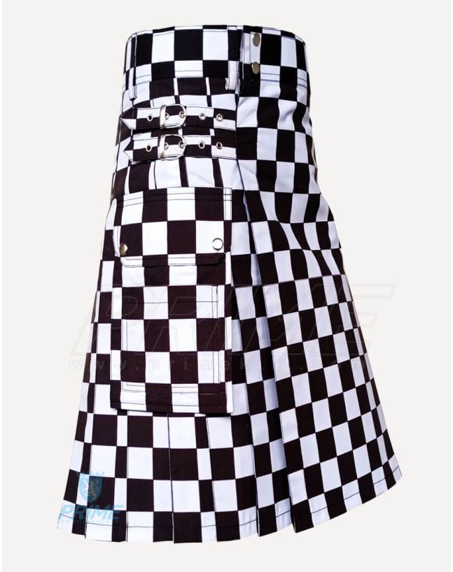 Black and White Kilt