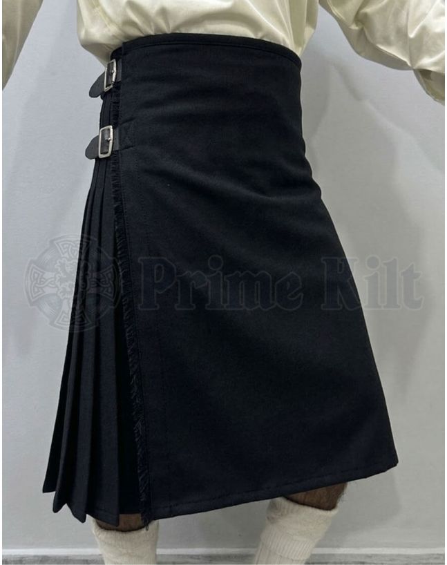 Black Wool Kilt