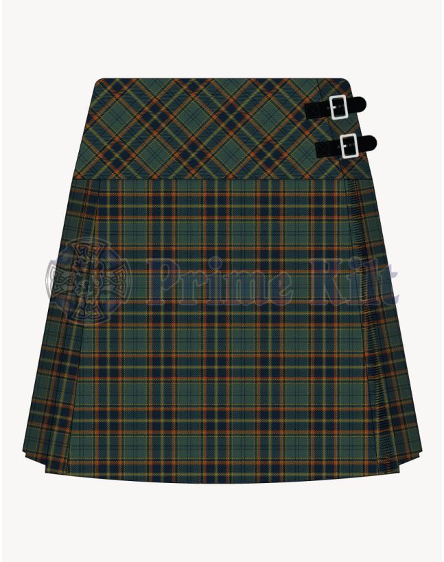 County Antrim Tartan Kilt For Women