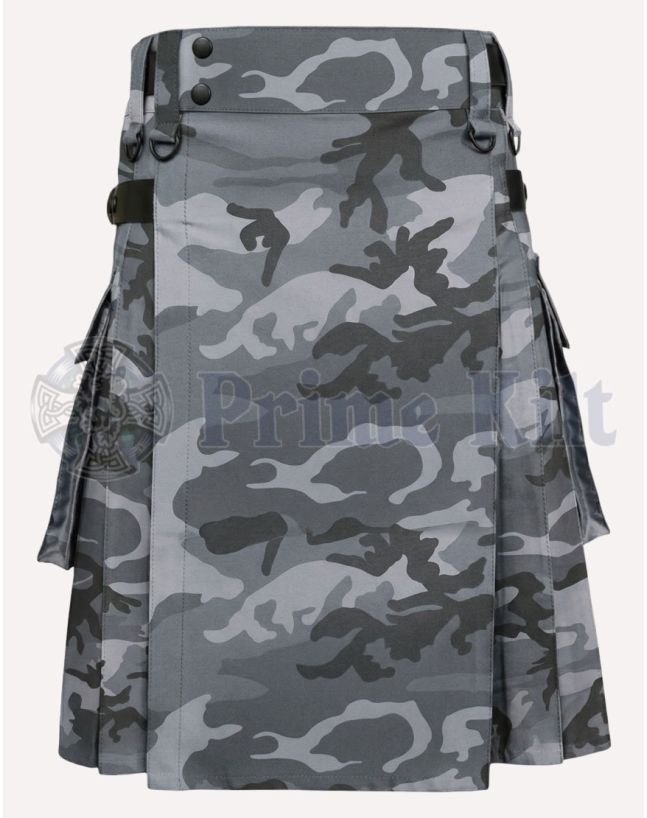 Gray Camo Kilt