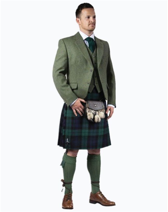 Green Argyll Jacket Kilt Outfit