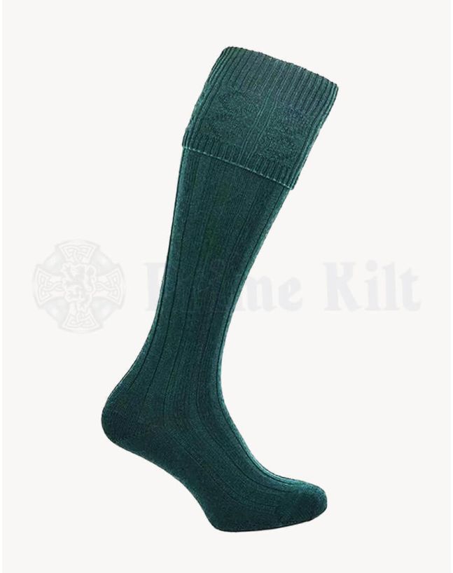 green kilt socks
