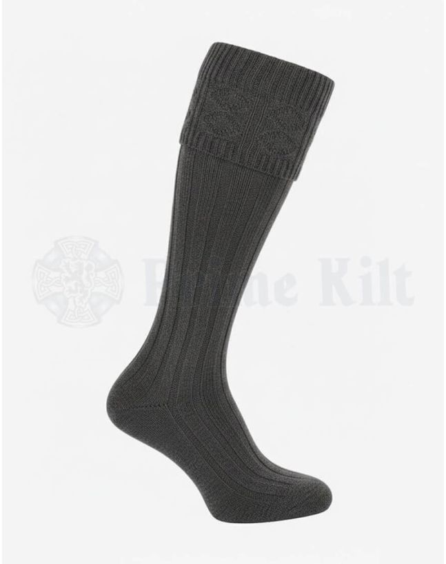 grey kilt socks