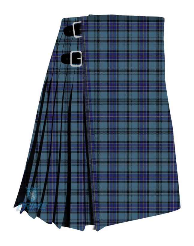 hannay blue tartan kilt