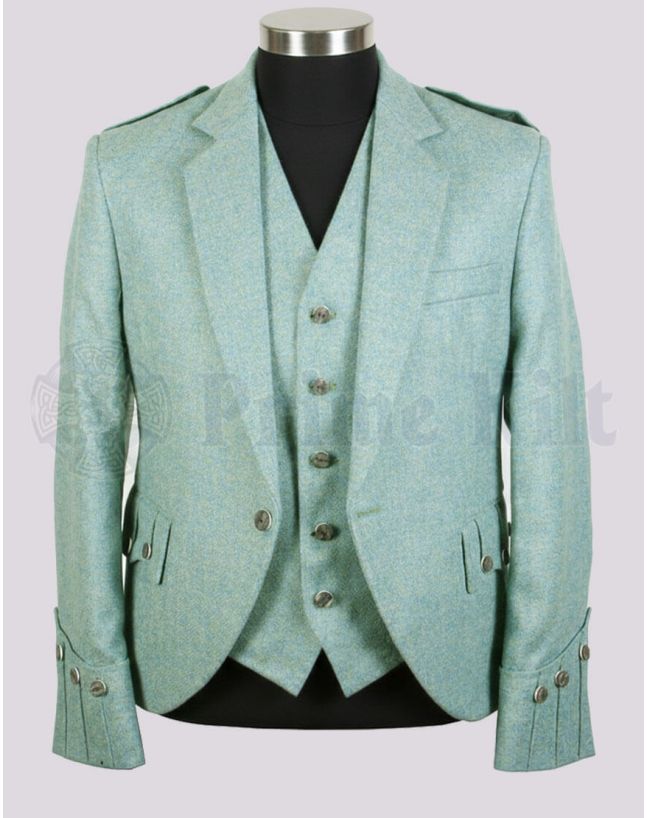 Lovat Green Tweed Kilt Jacket