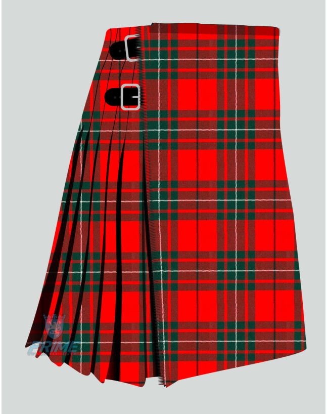 Macauley Red Modern Tartan Kilt