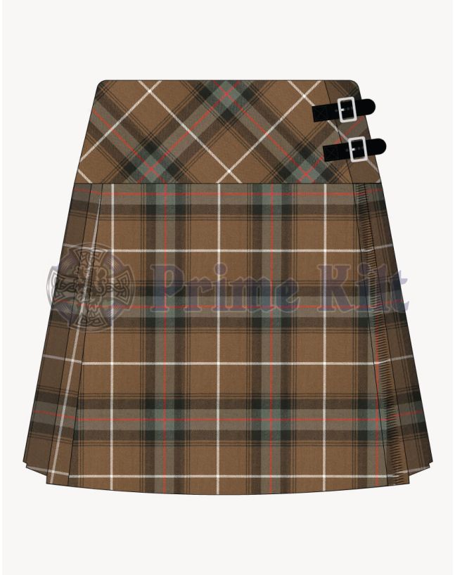 Macdonald Of The Isle Weathered Tartan Kilt For Women