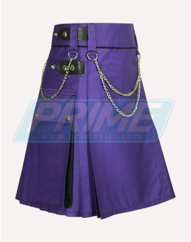 Purple Utility Kilt For Women