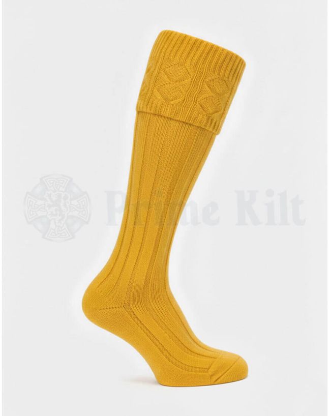 kilt socks yellow