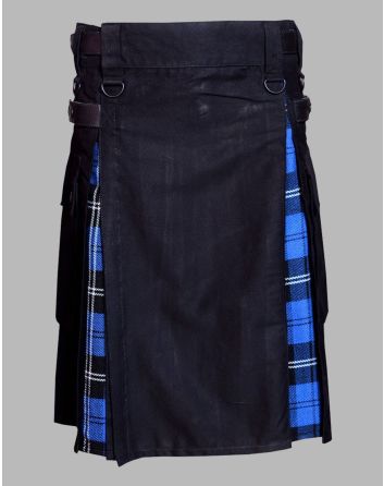 Black Hybrid With Ramsey Blue Tartan Kilt