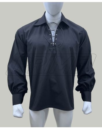 traditional black ghillie shirt