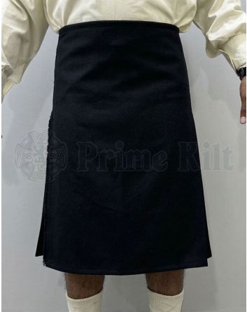 Black Wool Kilt