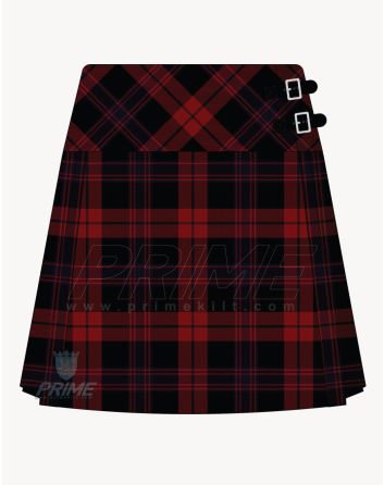 Brown Modern Tartan Kilt for Women
