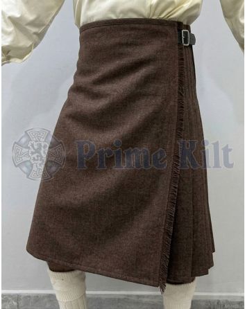 brown wool kilt
