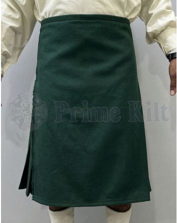 Forrest Green Wool Kilt