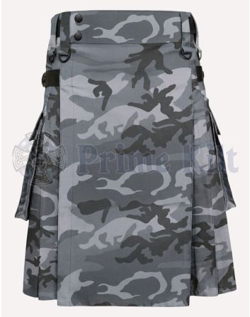 Gray Camo Kilt