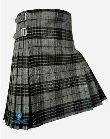 grey tartan kilt
