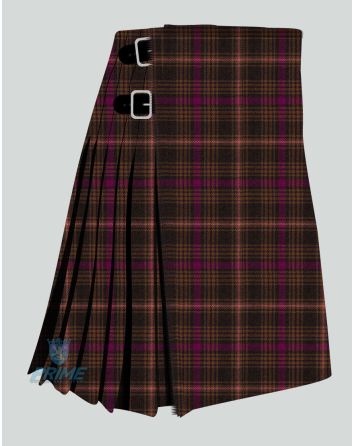 Hebridean Salmon Herringbone Tartan Kilt