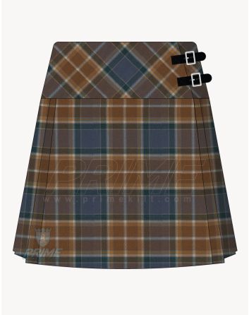 Manx Hunting Tartan Kilt for Women