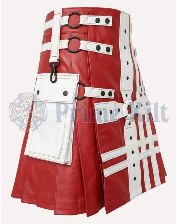 Men's Leather Kilt 