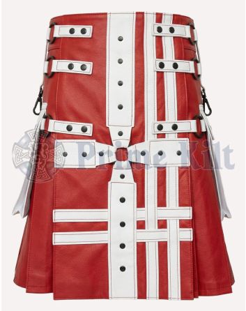 Men's Leather Kilt 