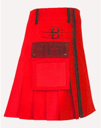 Mesh Styled Pocket Hybrid Utility Kilt