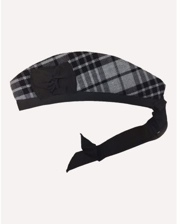 New Grey Tartan Glengarry Hat