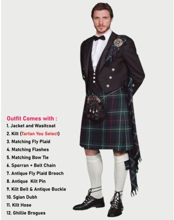 Prince Charlie Kilt Deluxe Outfit