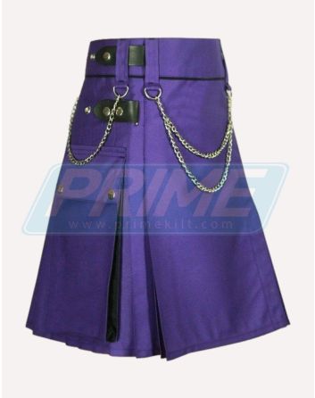 Purple Utility Kilt For Women