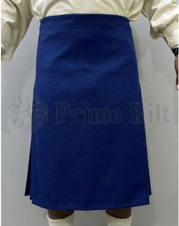 Royal Blue Wool Kilt