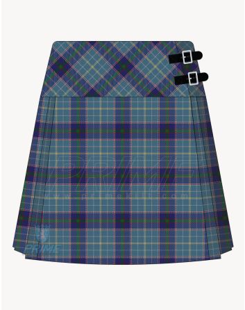Texas Bluebonnet Tartan Kilt For Women