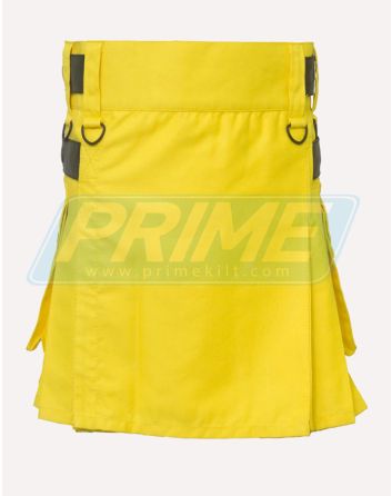 Yellow Utility Kilt for Women